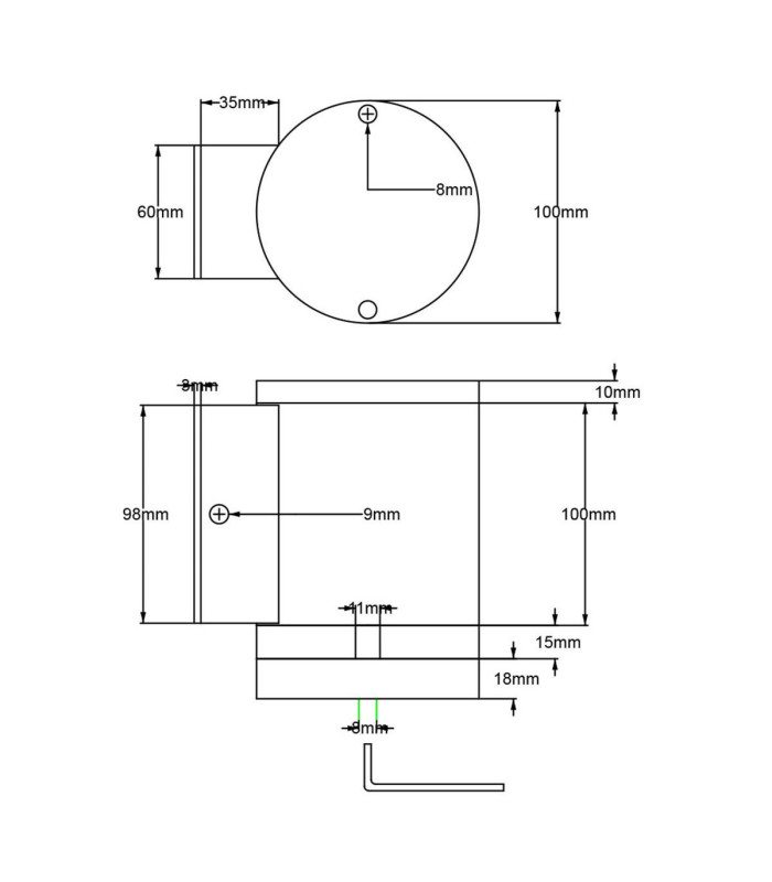 Magnus 1 Light Outdoor Wall Light Graphite IP44-3