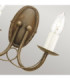Minster 2 Light Indoor Candle Wall Light Black Gold E14-3