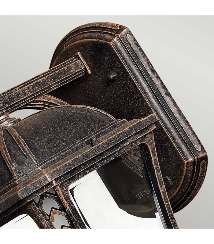 Wabash 2 Light Outdoor Medium Wall Lantern Light Mocha IP44 E14-3