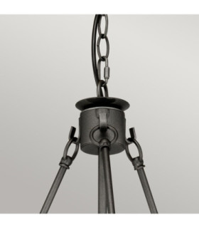 Windsor 6 Light Chandelier Graphite Finish E14-2