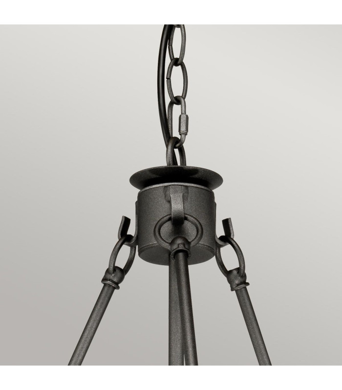 Windsor 6 Light Chandelier Graphite Finish E14-2
