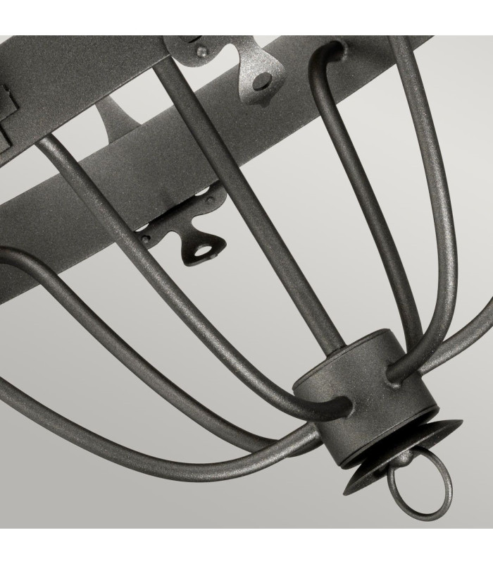 Windsor 6 Light Chandelier Graphite Finish E14-3