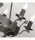 Windsor 6 Light Chandelier Graphite Finish E14-5