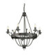 Windsor 6 Light Chandelier Graphite Finish E14-8