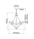 Windsor 6 Light Chandelier Graphite Finish E14-9