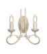 Olivia 2 Light Indoor Candle Wall Light Gold Ivory E14-1