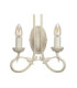 Olivia 2 Light Indoor Candle Wall Light Gold Ivory E14-6