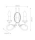 Olivia 2 Light Indoor Candle Wall Light Gold Ivory E14-7