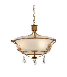 Windsor 3 Light Semi Flush Light - Gold Patina E14-1