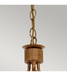 Windsor 3 Light Semi Flush Light - Gold Patina E14-2