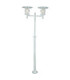 Stockholm Outdoor Twin Lamp Post Galvanised E27-1