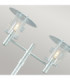 Stockholm Outdoor Twin Lamp Post Galvanised E27-2
