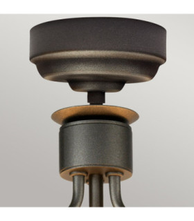 Windsor 3 Light Semi-Flush - Graphite E27-2