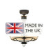 Windsor 3 Light Semi-Flush - Graphite E27-4