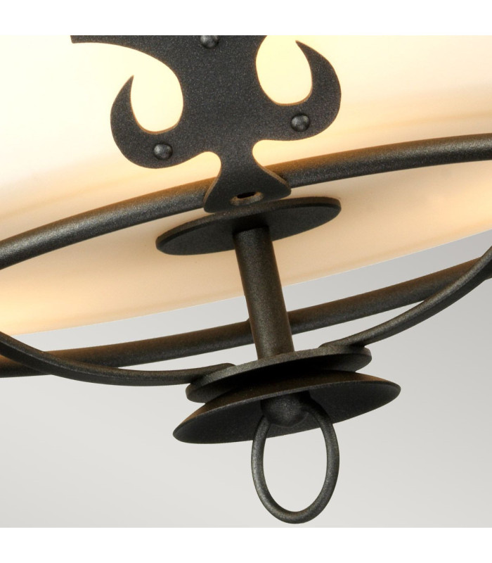 Windsor 3 Light Semi-Flush - Graphite E27-5