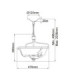 Windsor 3 Light Semi-Flush - Graphite E27-7