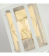 Malaga Mini 1 Light Outdoor Wall Half Lantern Light White IP44 E27-3