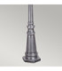 Wexford 2 Light Outdoor Lamp Post Black Silver IP43 E27-3