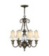 Plantation 7 Light Multi Arm Chandelier Bronze Finish E14-1