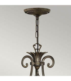 Plantation 7 Light Multi Arm Chandelier Bronze Finish E14-2
