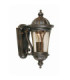 New England 1 Light Outdoor Small Wall Lantern Light Weathered Bronze IP44 E27-1