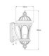 New England 1 Light Outdoor Small Wall Lantern Light Weathered Bronze IP44 E27-4