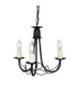 Minster Chandelier 3 Light Black Finish E14-1