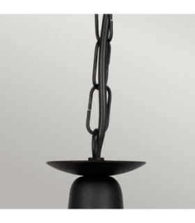 Minster Chandelier 3 Light Black Finish E14-2