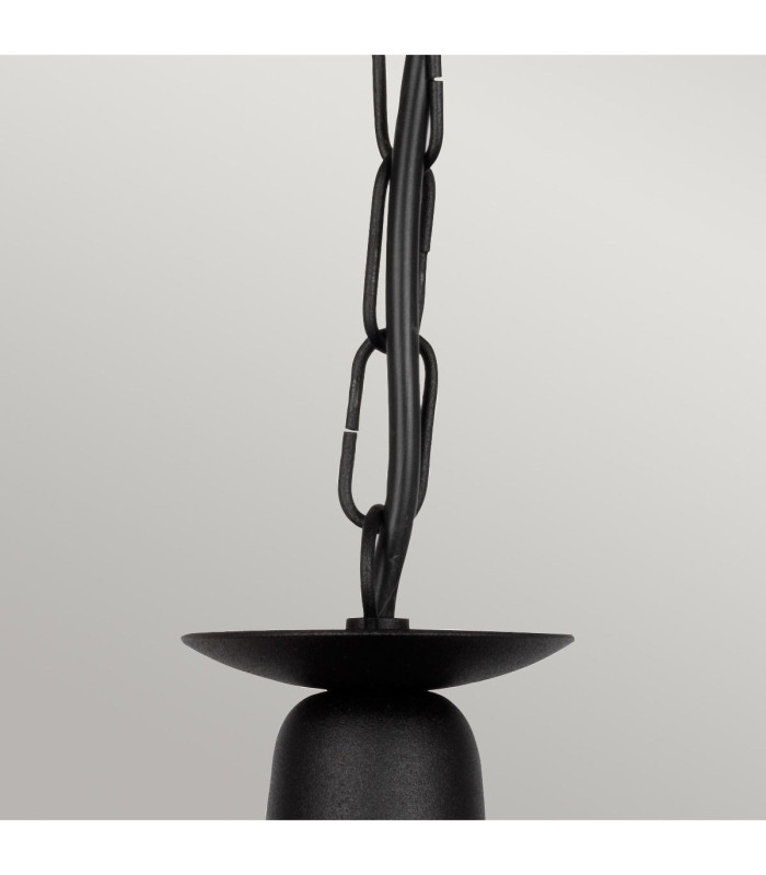 Minster Chandelier 3 Light Black Finish E14-2