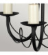 Minster Chandelier 3 Light Black Finish E14-3