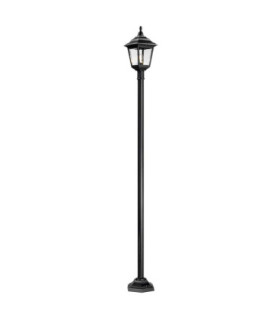 Kerry 1 Light Outdoor Coastal Lamp Post Black IP44 E27-1