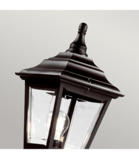 Kerry 1 Light Outdoor Coastal Lamp Post Black IP44 E27-2