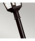 Kerry 1 Light Outdoor Coastal Lamp Post Black IP44 E27-3