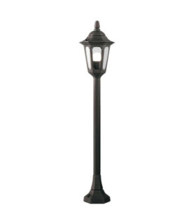Parish 1 Light Outdoor Pillar Lamp Black IP44 E27-1