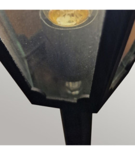 Parish 1 Light Outdoor Pillar Lamp Black IP44 E27-2