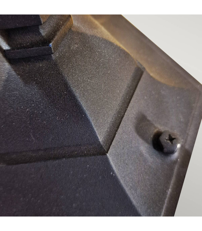 Parish 1 Light Outdoor Pillar Lamp Black IP44 E27-5