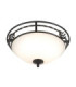 Pembroke 2 Light Flush Ceiling Light Black E27-1