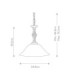 Pembroke 1 Light Dome Ceiling Pendant Black E27-5