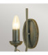 Olivia 1 Light Indoor Candle Wall Light Black Gold E14-2
