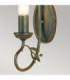 Olivia 1 Light Indoor Candle Wall Light Black Gold E14-3