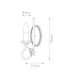 Olivia 1 Light Indoor Candle Wall Light Black Gold E14-5