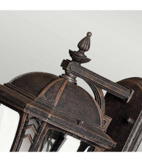 Wabash 1 Light Small Outdoor Wall Lantern Mocha IP44 E27-2
