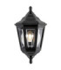Kinsale 1 Light Outdoor Coastal Flush Ceiling Lantern Black IP43 E27-1