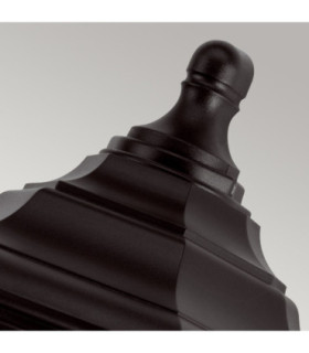Kinsale 1 Light Outdoor Coastal Flush Ceiling Lantern Black IP43 E27-2