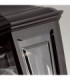Kinsale 1 Light Outdoor Coastal Flush Ceiling Lantern Black IP43 E27-3