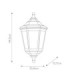Kinsale 1 Light Outdoor Coastal Flush Ceiling Lantern Black IP43 E27-6