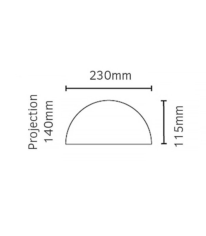 Paris 1 Light Outdoor Wall Light Black IP43 E27-4