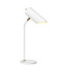 Quinto 1 Light Table Lamp - White Aged Brass E27-1
