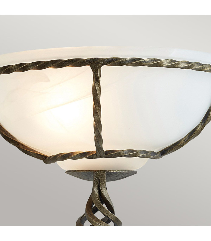 Pembroke 1 Light Indoor Wall Uplighters Black Gold E27-2