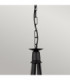 Minster 6 Light Chandelier Black Finish E14-2